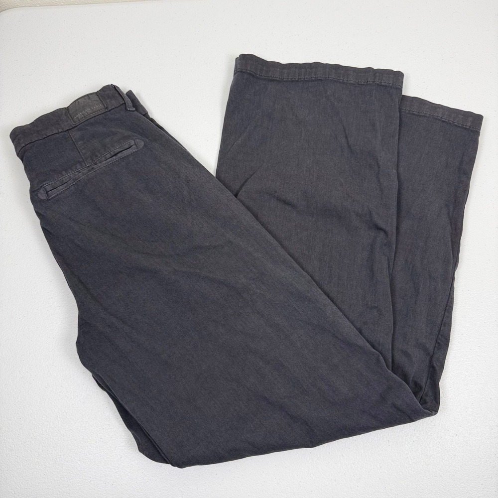 American Eagle Outfitters Wide Leg Pants in Charcoal Gray